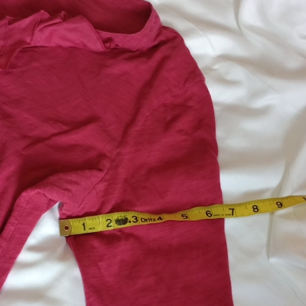 LOFT Fuchsia Ruffle Top - Picture 6 of 12